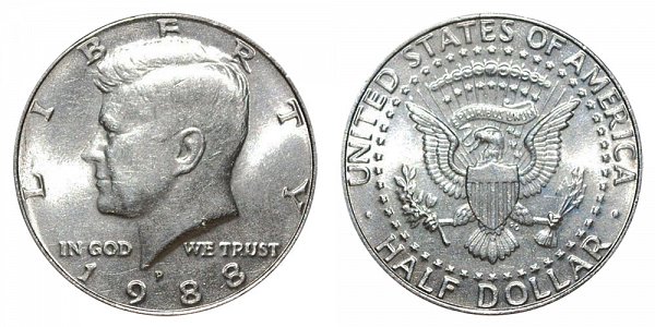 1988 P Kennedy Half Dollar