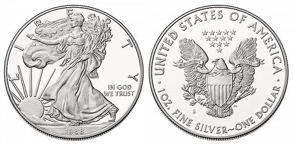 1988 S Proof American Silver Eagle
