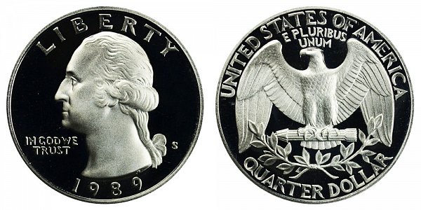 1989 S Washington Quarter Proof