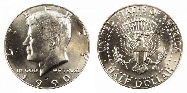 1990 D Kennedy Half Dollar