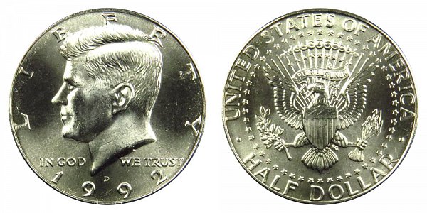 1992 D Kennedy Half Dollar