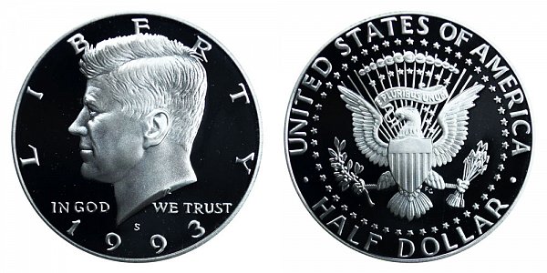 1993 S Kennedy Half Dollar Proof