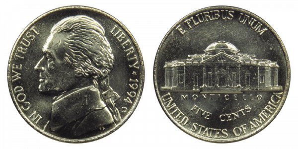 1994 D Jefferson Nickel 