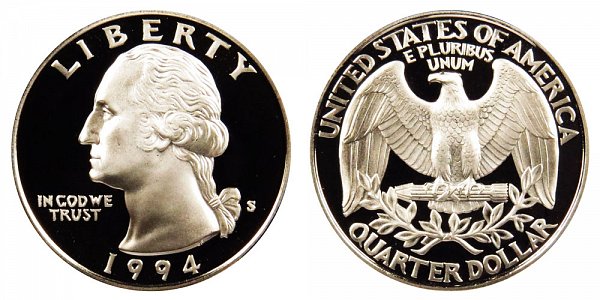 1994 S Silver Washington Quarter Proof