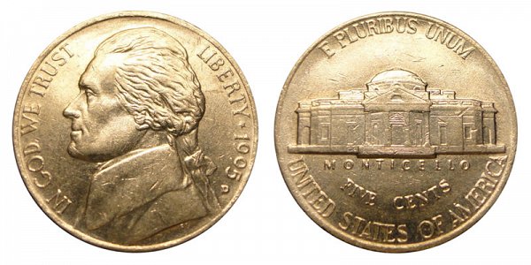 1995 D Jefferson Nickel 