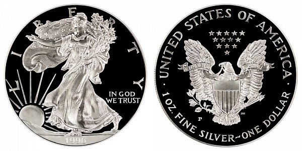 1996 P Proof American Silver Eagle