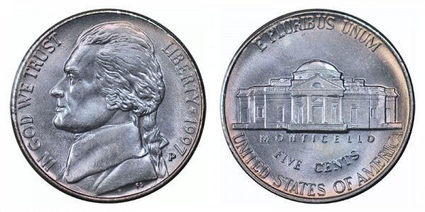 1997 P Jefferson Nickel