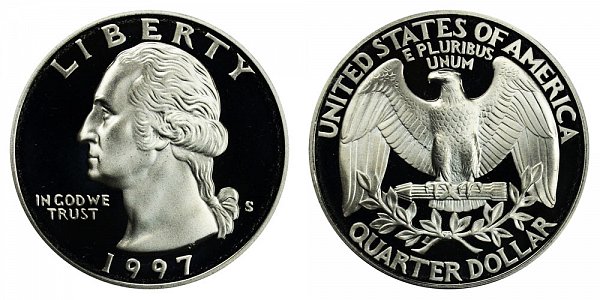 1997 S Silver Washington Quarter Proof
