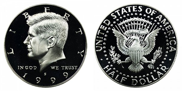 1999 S Silver Kennedy Half Dollar Proof