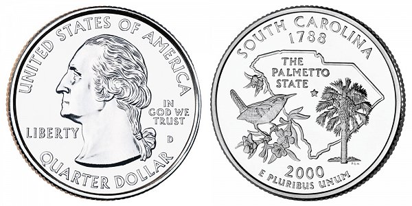 2000 D South Carolina State Quarter