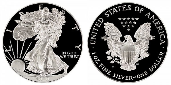 2000 P Proof American Silver Eagle