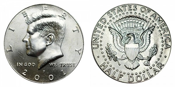 2001 P Kennedy Half Dollar