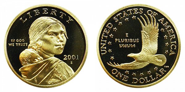 2001 S Sacagawea Dollar - Proof