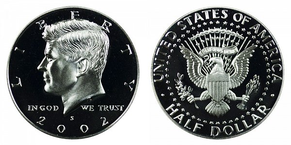 2002 S Silver Kennedy Half Dollar Proof