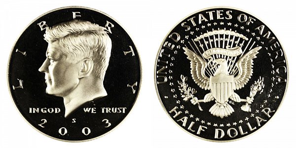 2003 S Silver Kennedy Half Dollar Proof