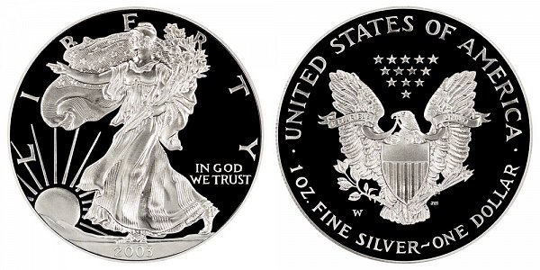 2003 W Proof American Silver Eagle