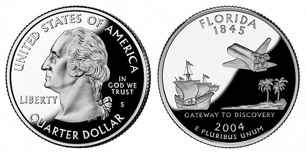 2004 S Proof Florida State Quarter