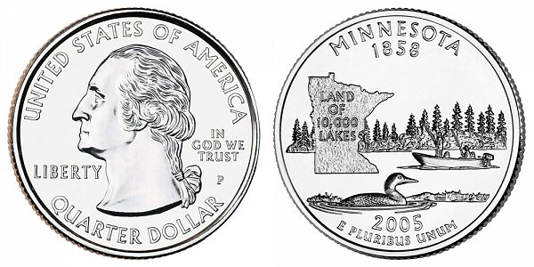 2005 P Minnesota State Quarter