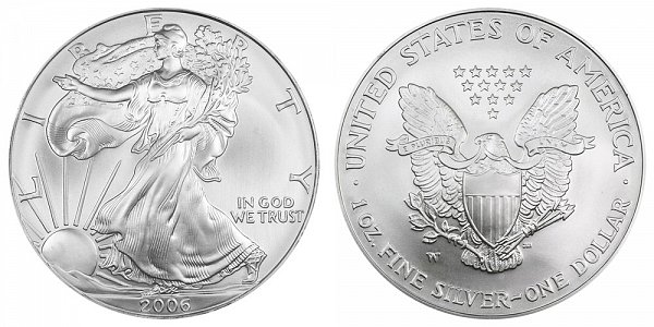2006 W Burnished Uncirculated American Silver Eagle