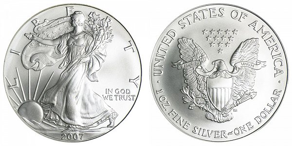 2007 Bullion American Silver Eagle