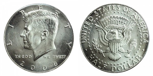 2008 D Kennedy Half Dollar