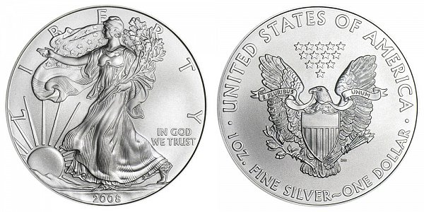 2008 Bullion American Silver Eagle