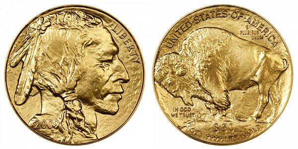 2009 One Ounce Gold American Buffalo - 1 oz Gold $50 