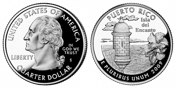 2009 S Proof Puerto Rico Quarter