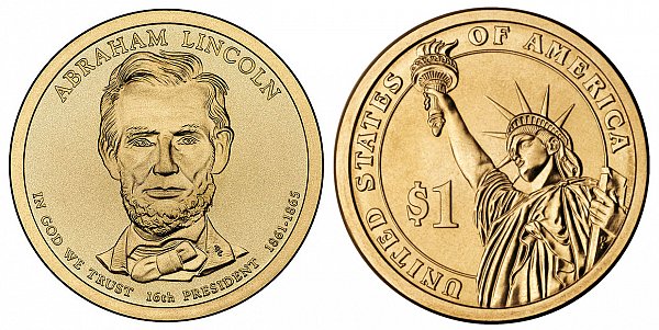 2010 D Abraham Lincoln Presidential Dollar Coin