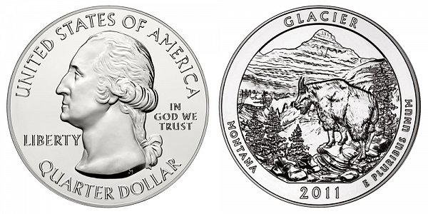 2011 Glacier 5 Ounce Bullion Coin - 5 oz Silver