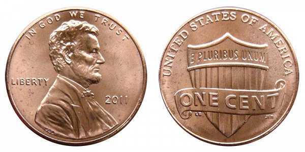 2011 Lincoln Shield Cent Penny 