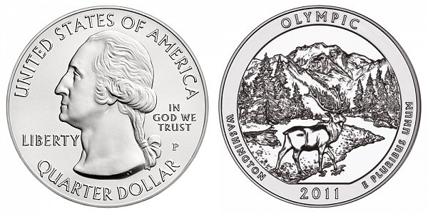 2011 Olympic 5 Ounce Burnished Uncirculated Coin - 5 oz Silver