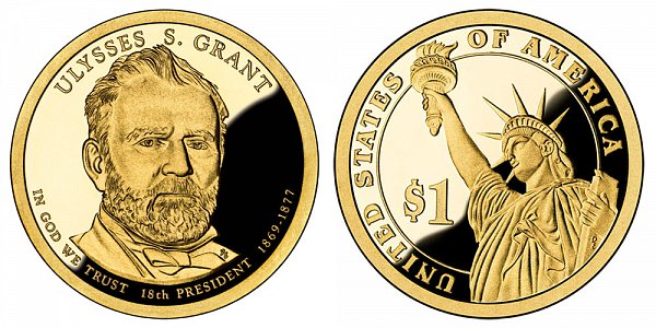 2011 S Proof Ulysses S. Grant Presidential Dollar Coin 