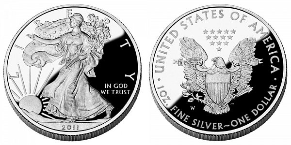2011 W Proof American Silver Eagle 