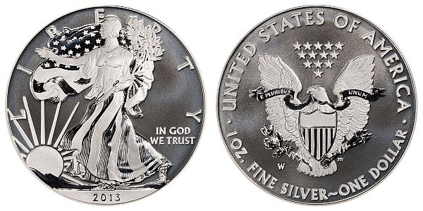 2013 W Enhanced Uncirculated American Silver Eagle
