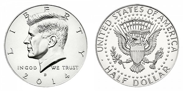 2014 D Silver Uncirculated Kennedy Half Dollar