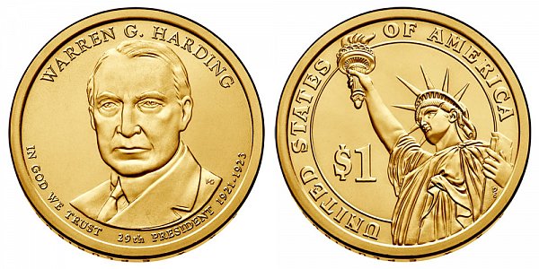 2014 P Warren G. Harding Presidential Dollar Coin
