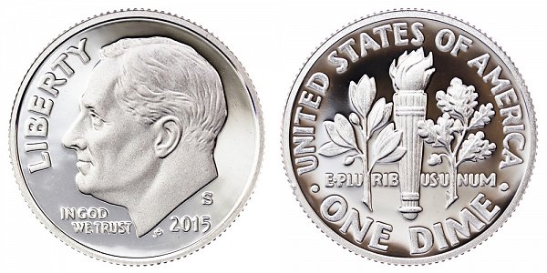 2015 S Silver Roosevelt Dime Proof