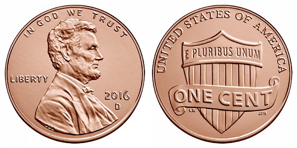 2016 D Lincoln Shield Cent Penny