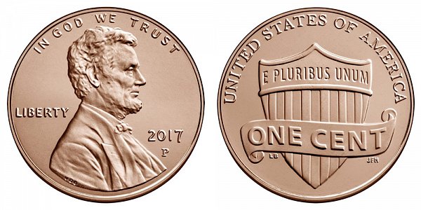 2017 P Lincoln Shield Cent Penny