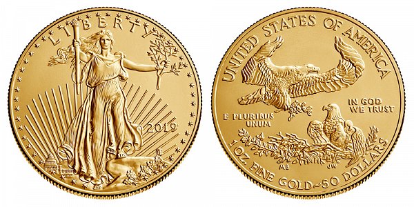 2019 Bullion One Ounce American Gold Eagle - 1 oz Gold $50 