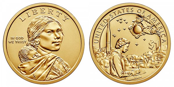 2019 P Sacagawea Native American Dollar - American Indians In The Space Program 