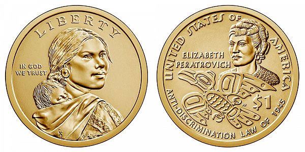2020 D Sacagawea Native American Dollar - Anti-Discrimination Law Of 1945