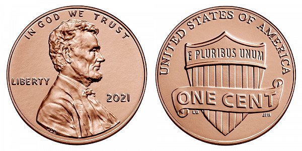 2021 P Lincoln Shield Cent Penny 