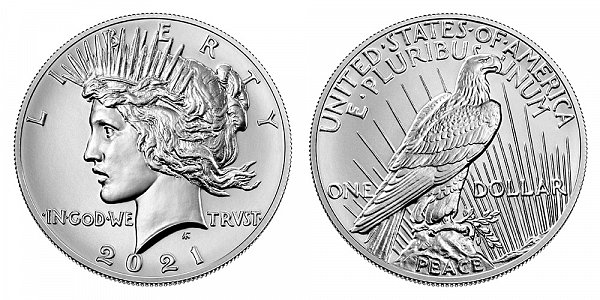Peace Dollars Modern Anniversary Silver Dollars US Coin