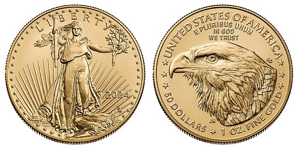 2024 Bullion One Ounce American Gold Eagle - 1 oz Gold $50 