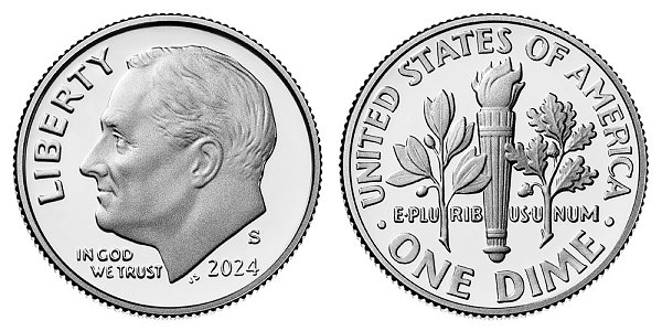 2024 S Silver Proof Roosevelt Dime 