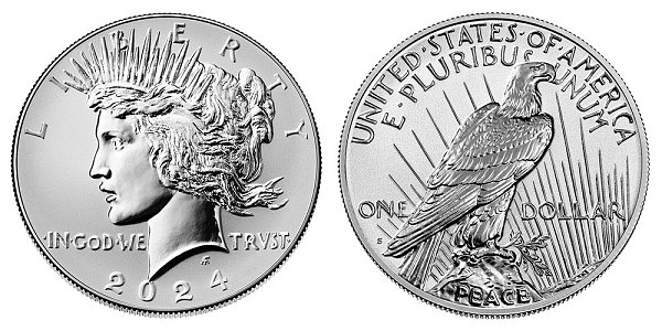 2024 S Reverse Proof Peace Silver Dollar 