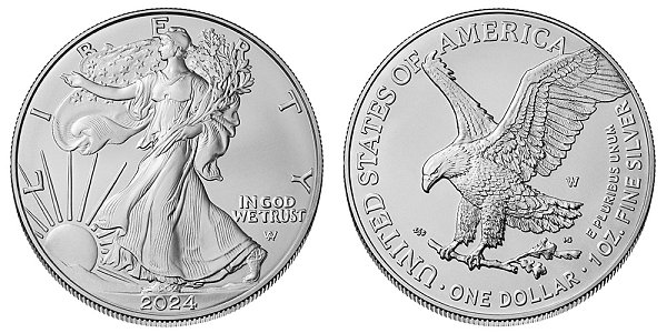 2024 W Burnished Uncirculated American Silver Eagle 