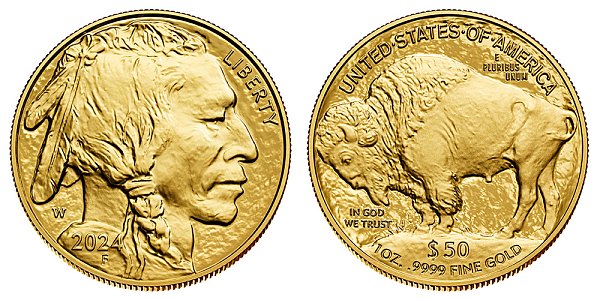 2024 W Proof One Ounce American Gold Buffalo - 1 oz Gold $50 